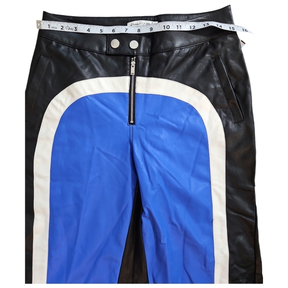 New Free People straight fit vegan Leather Pants sz S - Picture 11 of 14